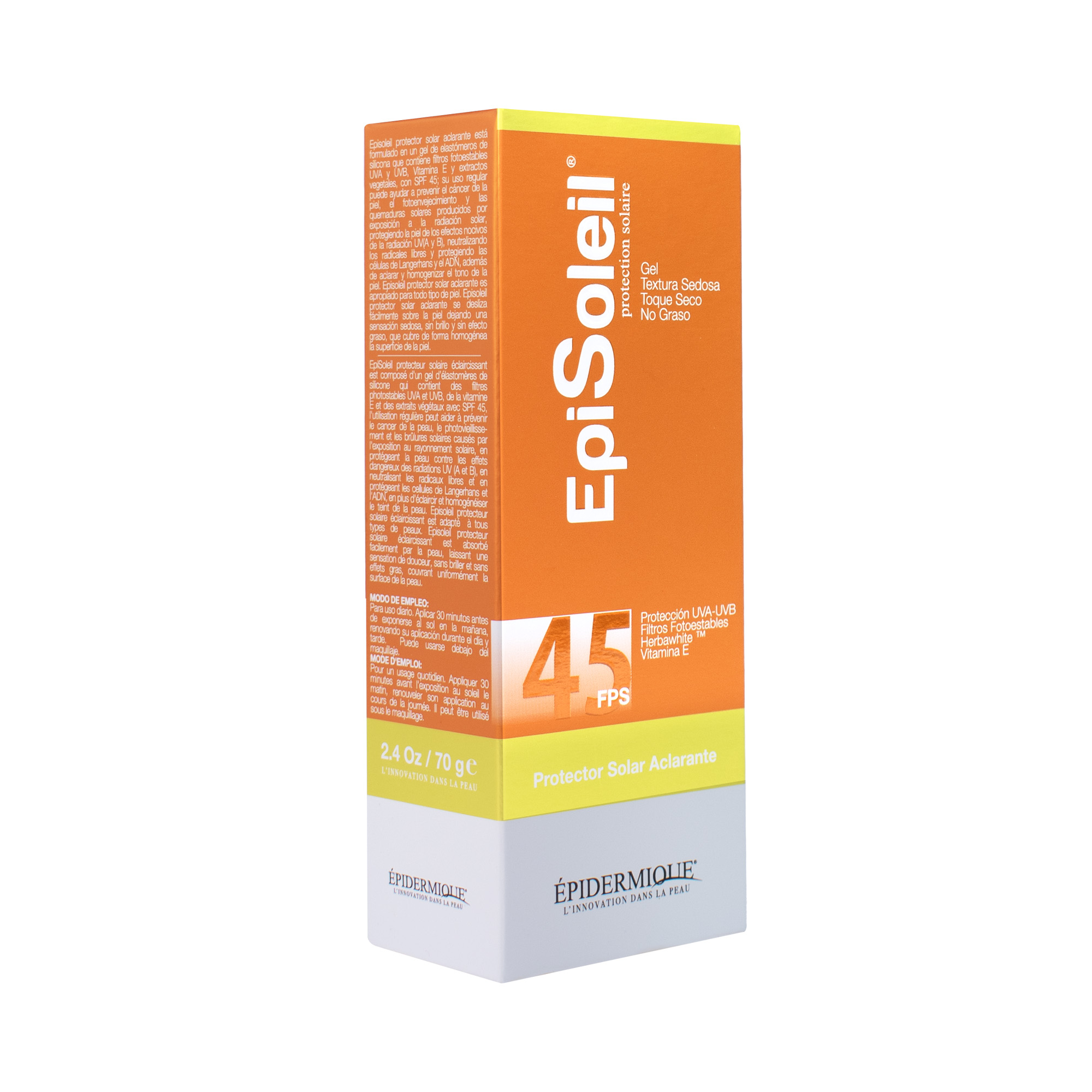 Episoleil Protector Solar Aclarante FPS 45, 70 grs - Image 2